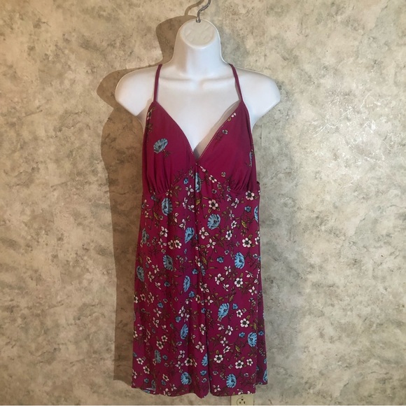 Secret Treasures Floral-Lace Back Nightgown - Picture 2 of 11